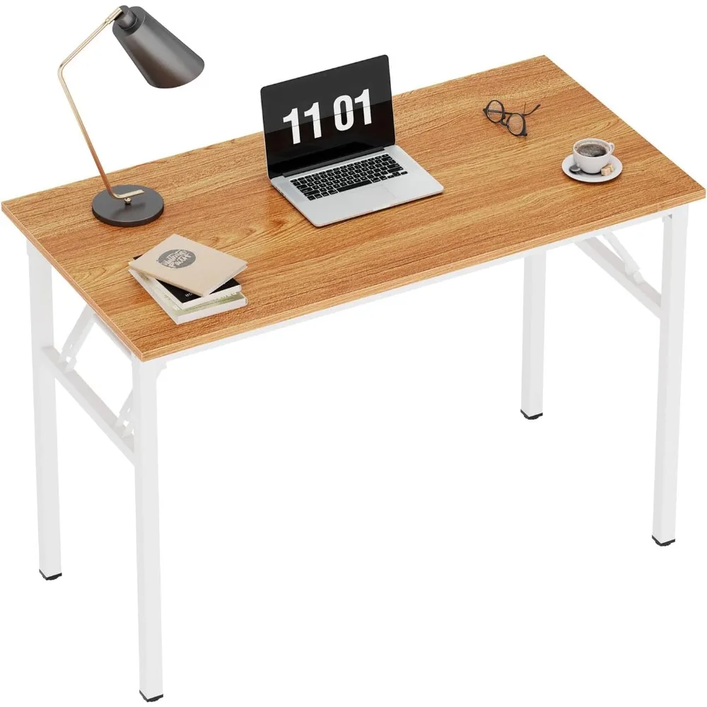 

Small Computer Desk 31.5 inches Folding Table No Assembly Sturdy Small Writing Desk Folding Desk for Small Spaces
