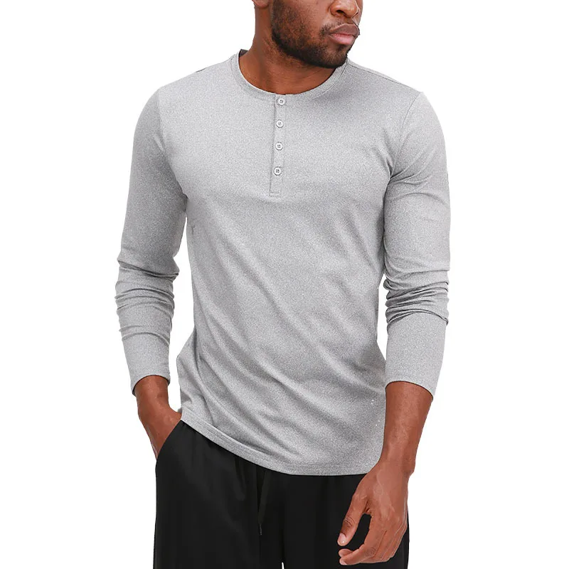 

Autumn Men Compression Shirts Casual Outdoor Sports Quick-drying Gym Tops Round Neck Long Sleeves Tight Fitness Men Sportwear