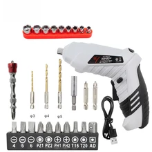 3.6V Mini Electric Screwdriver Cordless Rechargeable Screwdriver for Phone Laptop Power Tool Battery Screwdrivers Set Kit