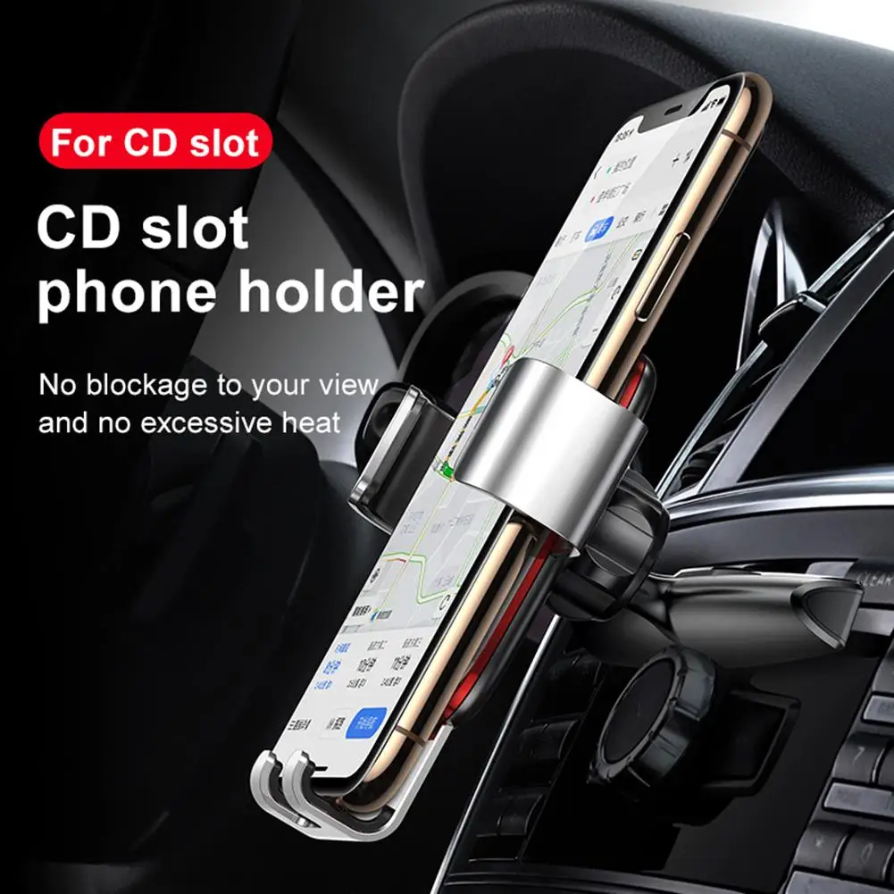 mobile stand for car Baseus Gravity Car Phone Holder Mobile Phone Clip Stand Holder Bracket  CD Slot/Airvent Mount Holder for iPhone Samsung Xiaomi iphone desk stand