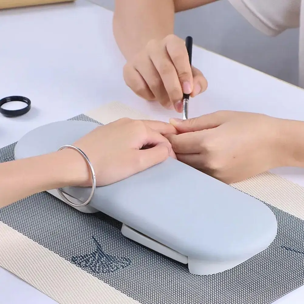 Nail Art Hand Pillow For Nails with mat Manicure Table Hand Cushion Pillow Holder Nail Art Stand Manicure Rest nail art hand pillow