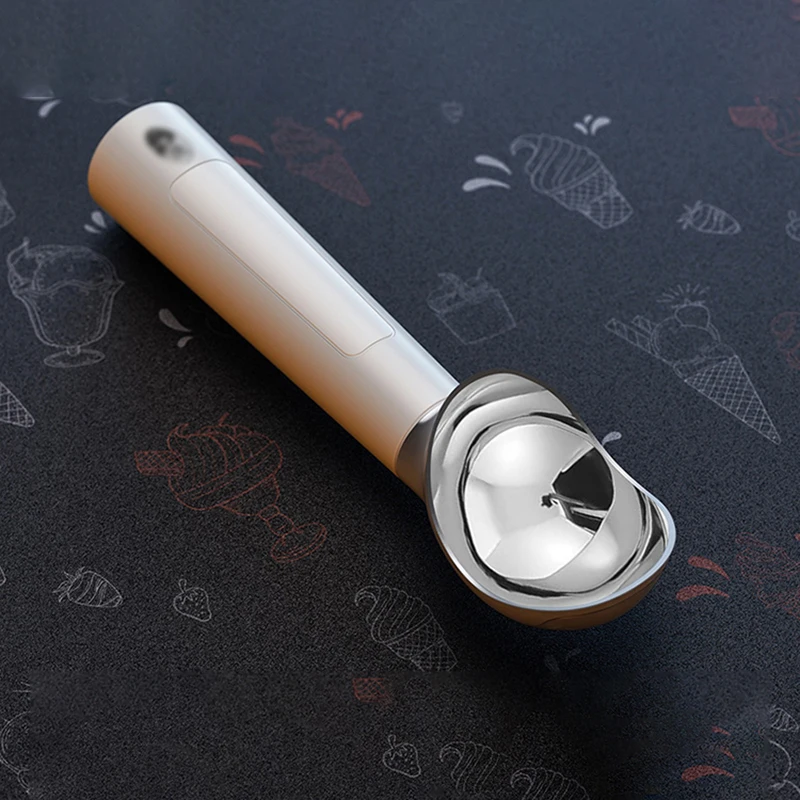 Rechargeable Electric Heating Scoop Stainless Steel Self Melting Ice Cream Spoon Ice Cream Ball Making Tool Kitchen Gadgets