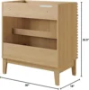 Render 30" Bathroom Vanity in Oak - Sink Basin Not Included solid construction with practical functionality 3