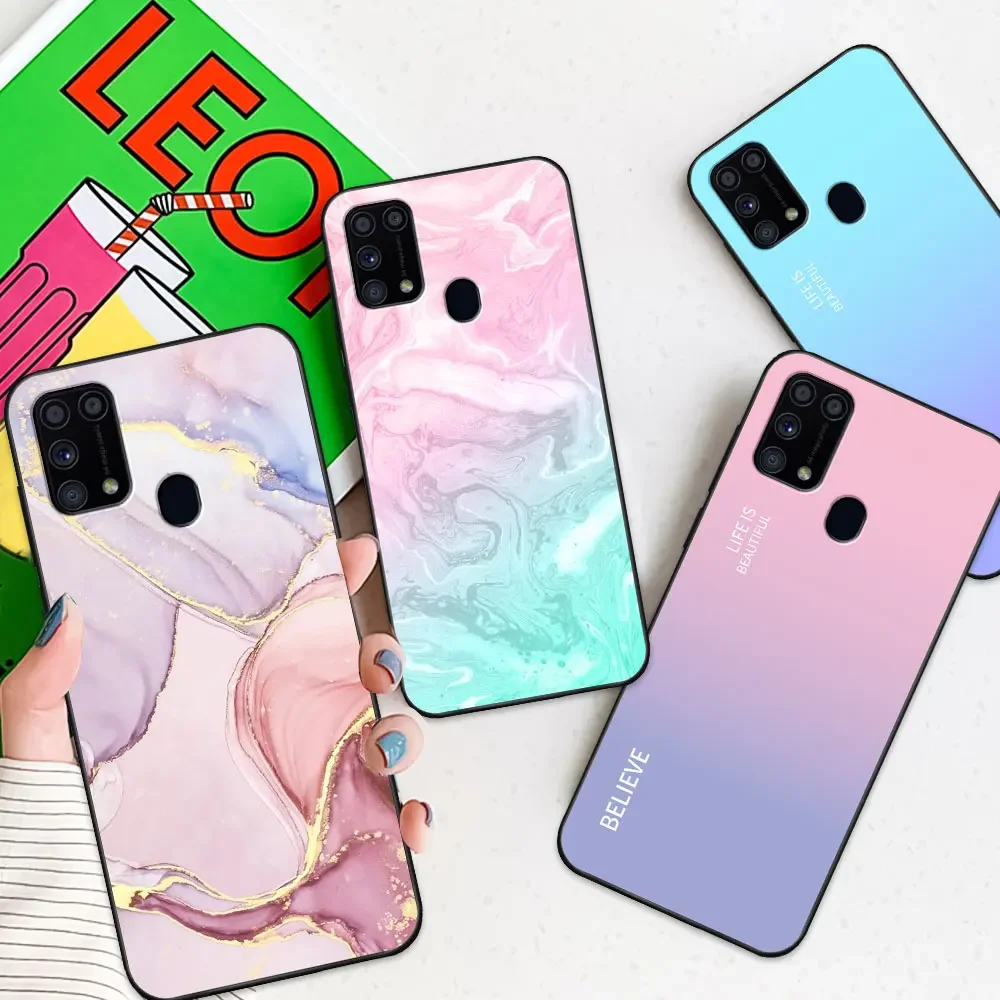 Stylish TPU Soft Silicone Phone Case - Cute Back Cover for Samsung Galaxy M Series