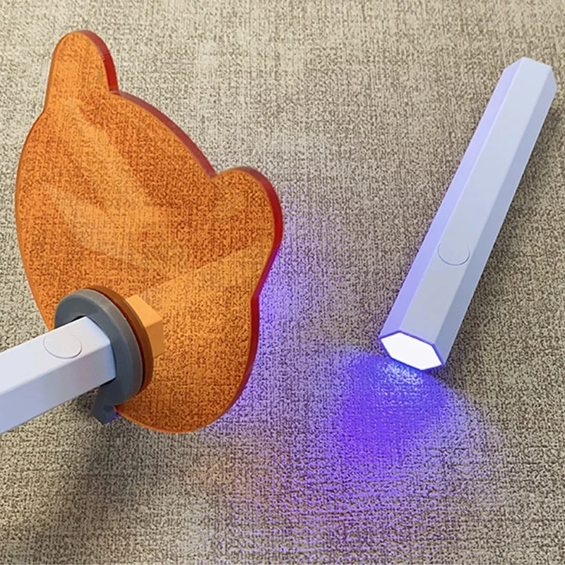 Dispositivi per saloni di bellezza per unghie Deflettore acrilico che blocca la luce per occhiali protettivi per lampada UV per unghie a forma dritta Anti-luce blu - immagine 3