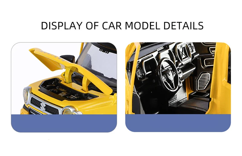 S32cc5979a8ba4cec881f32b7c3b58493n 1:22 SUZUKI HUSTLER SUV Alloy Car Model Diecasts Metal Off-Road Car Model Simulation Sound and Light