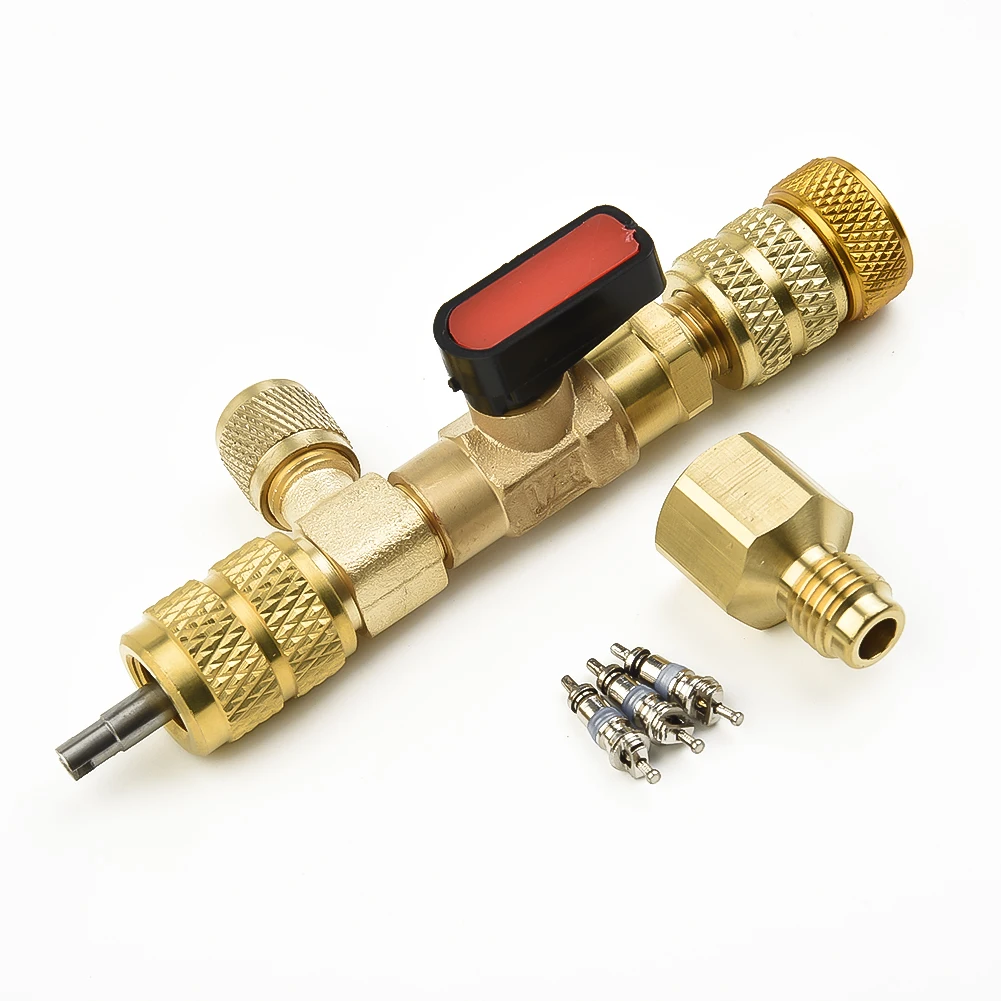 1PcHVACValveCoreInstallerBallValveAdapterTool14SAE516SAE