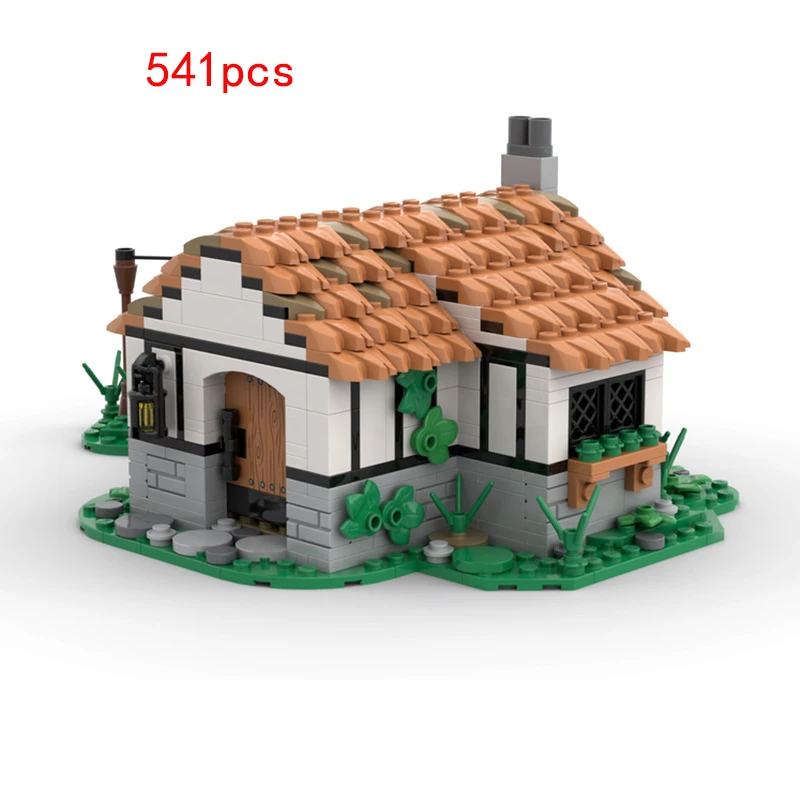 

Fast delivery MOC-120724 small medieval hut peasant house small particle assembled building block toy building castle model
