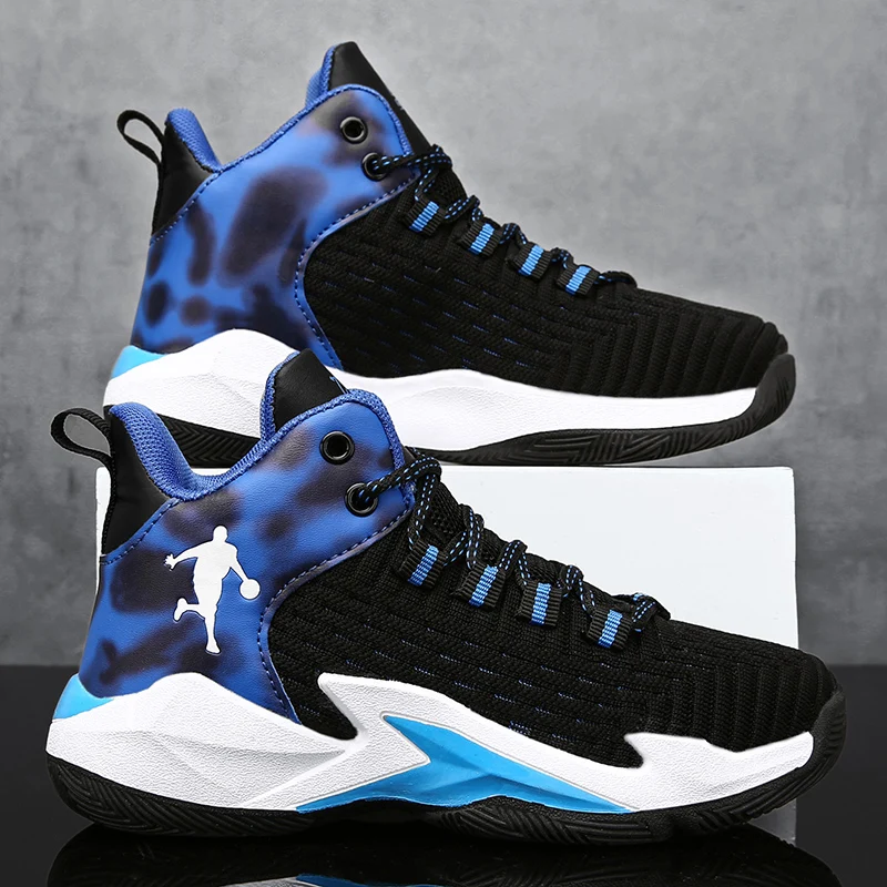 Boys Air Mesh Basketball Shoes Kids Sneakers Thick Sole Non-slip Children Sports Shoes for Girls 8 10 sports shoes baby shoes kids sneakers kids shoes kids sports shoes