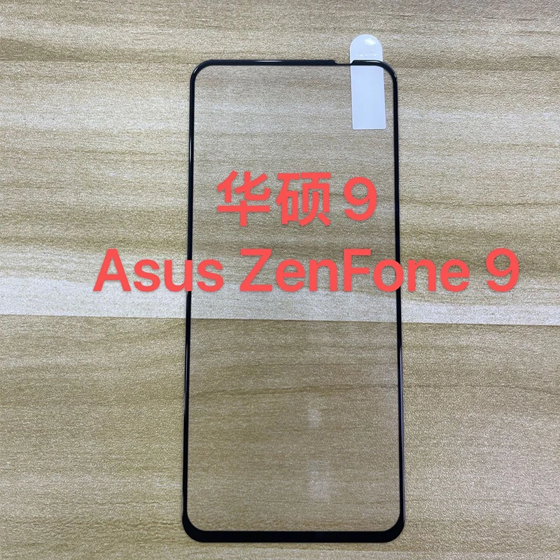 Asus Zenfone 9 용 전체 접착제 강화 유리 Asus Zenfone 9 케이스 용 Asus Zenfone 9 렌즈 필름 용 화면 보호기 유리