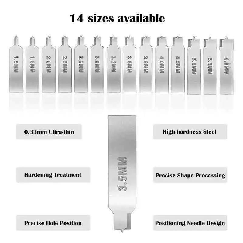 MSWZ MS-108 Flat Bottomed Circular Hole Maker 14in1 Model Digging Tools for Military Model Building Tools Hobby DIY Accessories model tools model building parts
