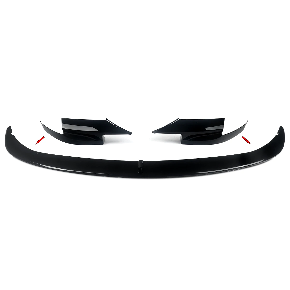Car Front Bumper Lip Chin Splitters For BMW 5 Series F10 M5 Model 2010-2016 Body Kit Aprons Cover Guard Trim