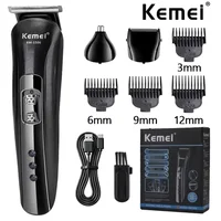 Kemei KM-1506 3 in 1 Electric Shaver USB Charging Hair trimmer Electric Rechargeable Nose Professional Shaving Machine 1