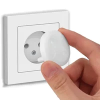 White Electrical Safety Socket Protective Cover for Baby Protection