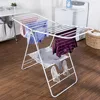 Heavy Duty Gullwing Drying Rack, White Metal drying rack foldable clothes drying rack 2