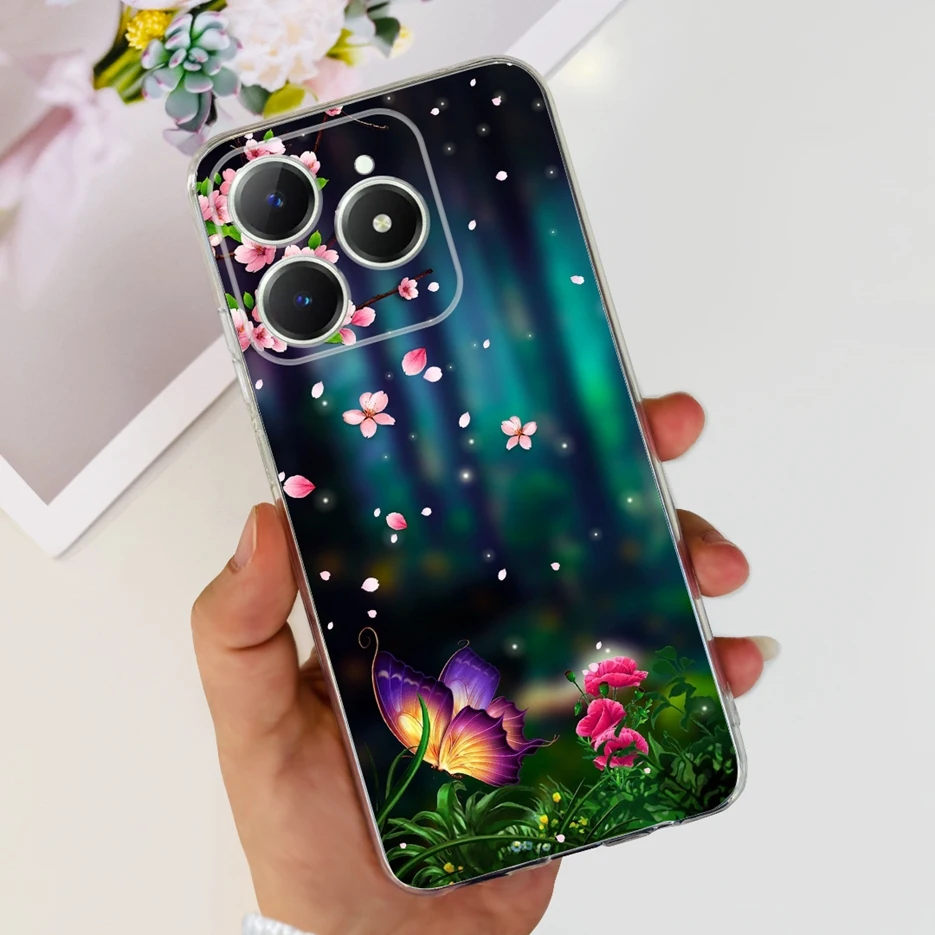Luxury Painted Clear Silicone Phone Case - Soft Protective Cover