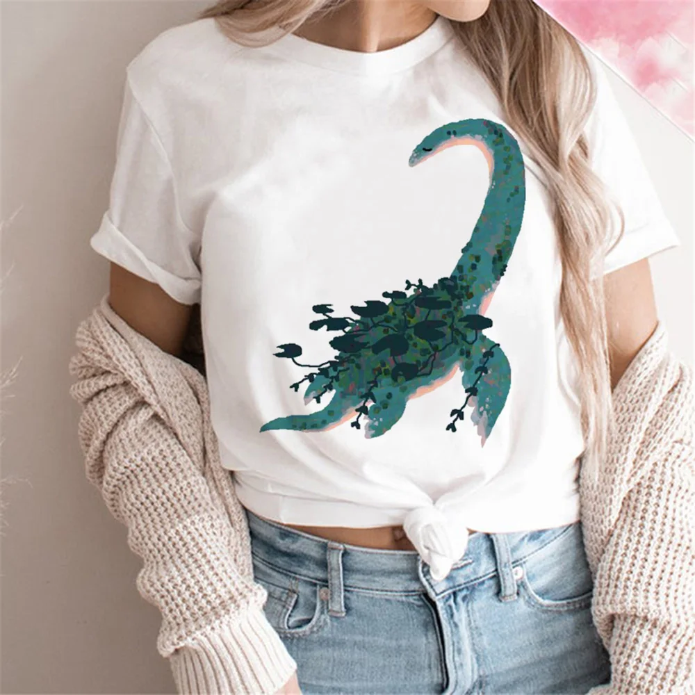thumbnail image 1 of Camiseta de dinosaurio para mujer, camiseta de cómic para niña, ropa Y2K, 1 of 5