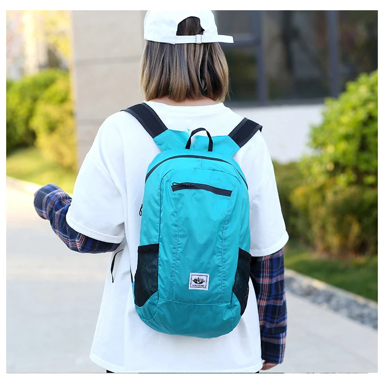 18L Portable Foldable Backpack Folding Mountaineering Bag Ultralight Outdoor Climbing Cycling Travel Knapsack Hiking Daypack