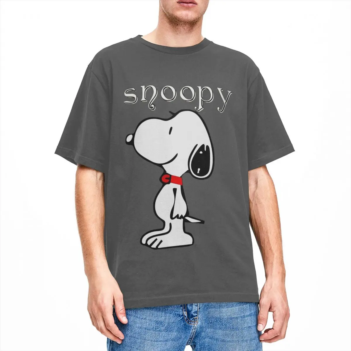 thumbnail image 1 of Camiseta con el logotipo de Peanuts, Charlie Brown y Snoopy, camisetas populares, camisetas de manga corta Y2K, camisetas de verano de algodón transpirables de talla grande, 1 of 5