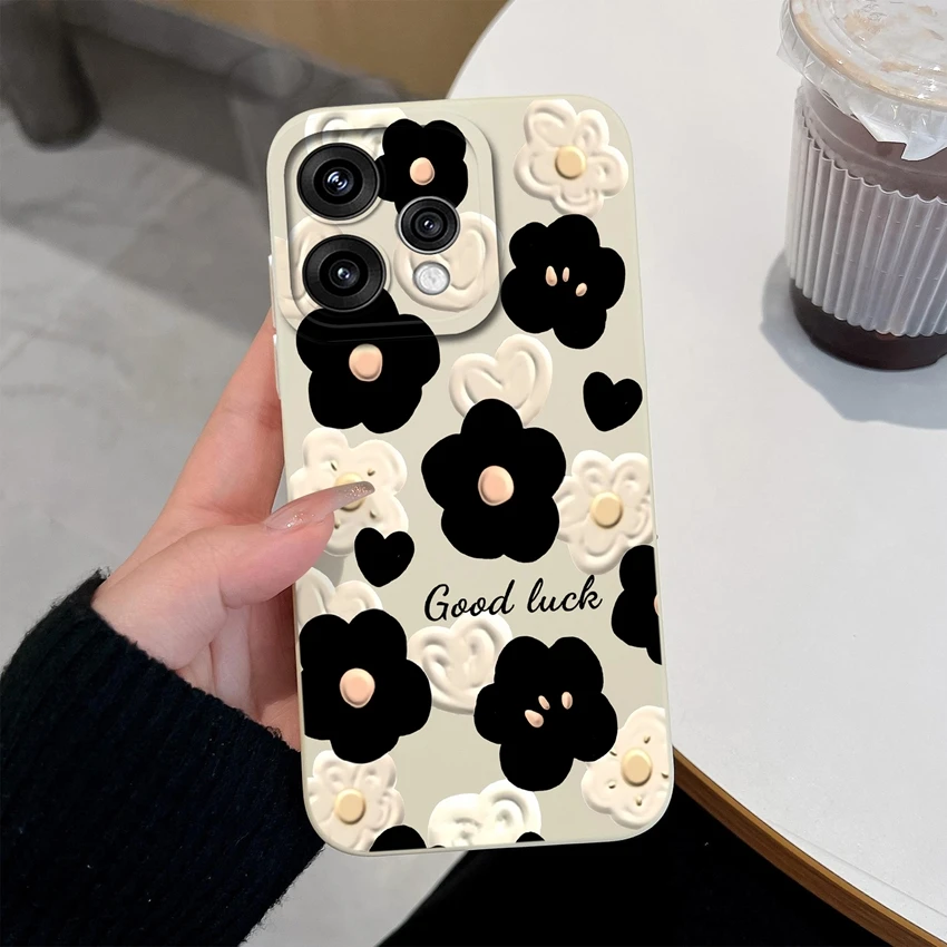 Elegant Floral Soft Silicone Lightweight Case