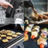 4Pcs Mats for Gas Grill Reusable BBQ Grill Mats Pad Oven Accessories Cooking Plate Outdoor Picnic Party Grilling Mat Tool 6