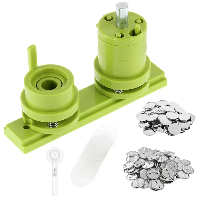 Button Badge Maker Mould 25/32/37/44/58/ Round Badge Punching Mould With 100pcs Button Parts 100pcs Blank Paper DIY Tools