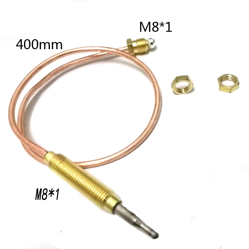 3.0mV Gas thermocouple gas stove parts For Boiler open valve time less than 10s L = 400MM M8X1 End Nuts