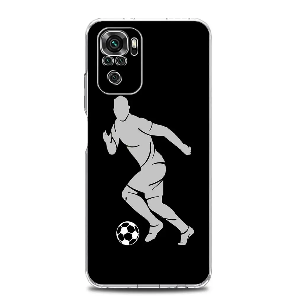 Football Player Soccer Art Soft Clear Phone Case