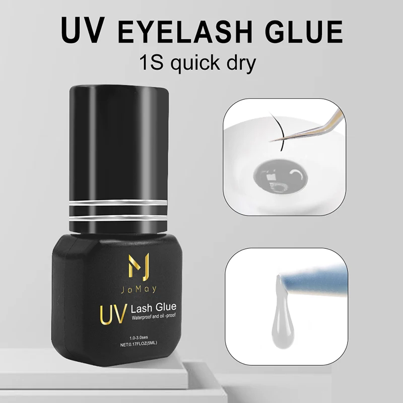 JOMAY Lash Glue UV Lash Glue 5ml Eyelash Extension Adhesive Long Lasting Fast Dry Korean Glue 1S 3