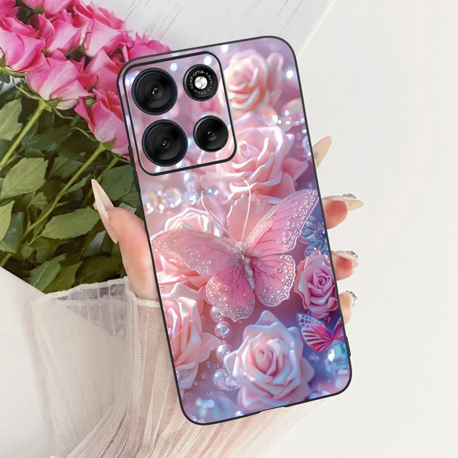Stylish Bowknot Flower Soft Silicone Phone Case