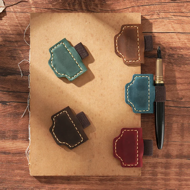 Magnetic Bookmark Bookmarks Stationery Supplies Magnetic Leather Bookmark Double-sided Magnetic Buckle Magnet Clip Notebook Book Markers Page Divider Staionery Supplies