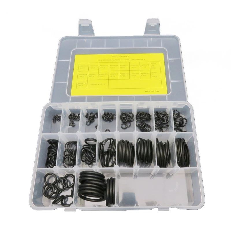 200 Pcs/450Pcs Multifunction O-Ring Seal Sleeve Ring Diving Special Thickening Nitrile Rubber NBR Sealing Small