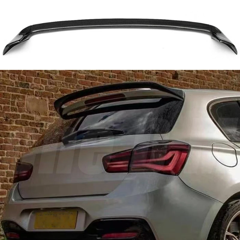 

For BMW 1 Series F20 F21 2012-2020 Real Carbon Fiber Gloss Black Rear spoiler Trunk Roof Spoiler Lip Boot Wing Lip Tail Wing