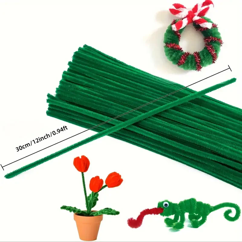 400 Pieces Pipe Cleaners Chenille Stems 4 Assorted Colors Craft Supplies Bulk DIY Art and Craft Projects Creative Gift