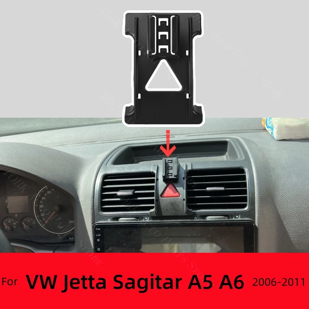 For Volkswagen VW Jetta Sagitar A5 A6 2006-2011 Car Phone Holder Special  Fixed Bracket Base Wireless Charging Cars Accessories - AliExpress
