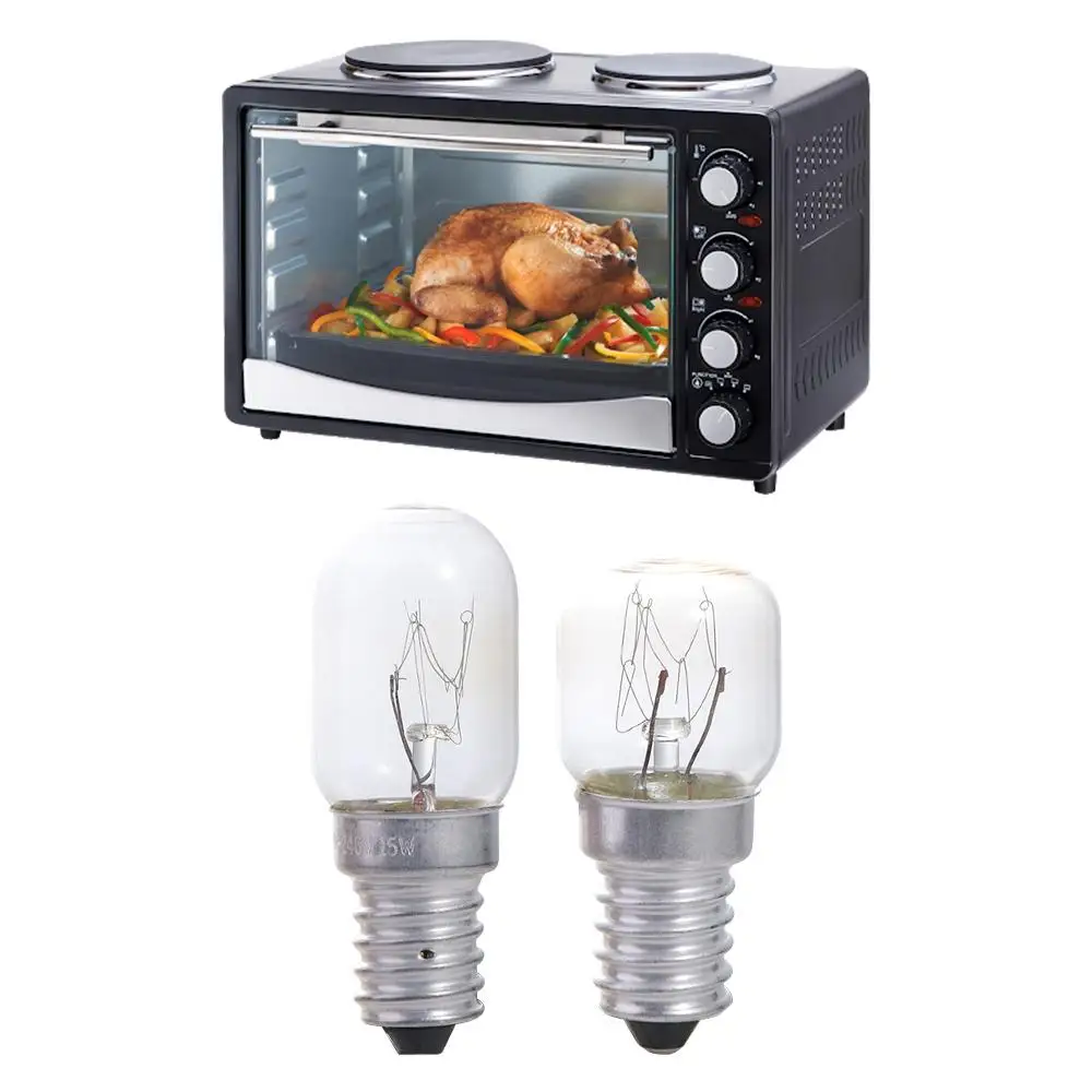 

Лампа накаливания с прозрачным стеклом E14, прочная солевая лампа, стойкая к высоким температурам, 2 шт., 15 Вт