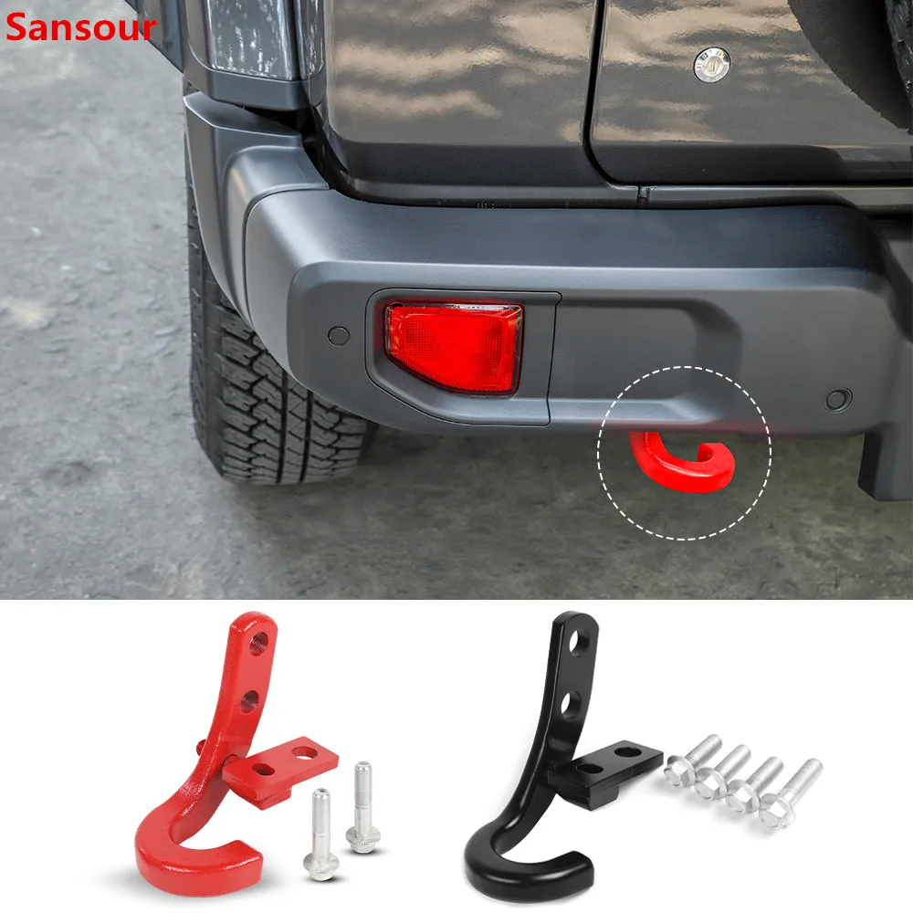 

Sansour Towing Bars for Jeep Wrangler JL 2018+ Car Rear Bumper Tow Trailer Hook Accessories for Jeep Wrangler JL 2018 2019+