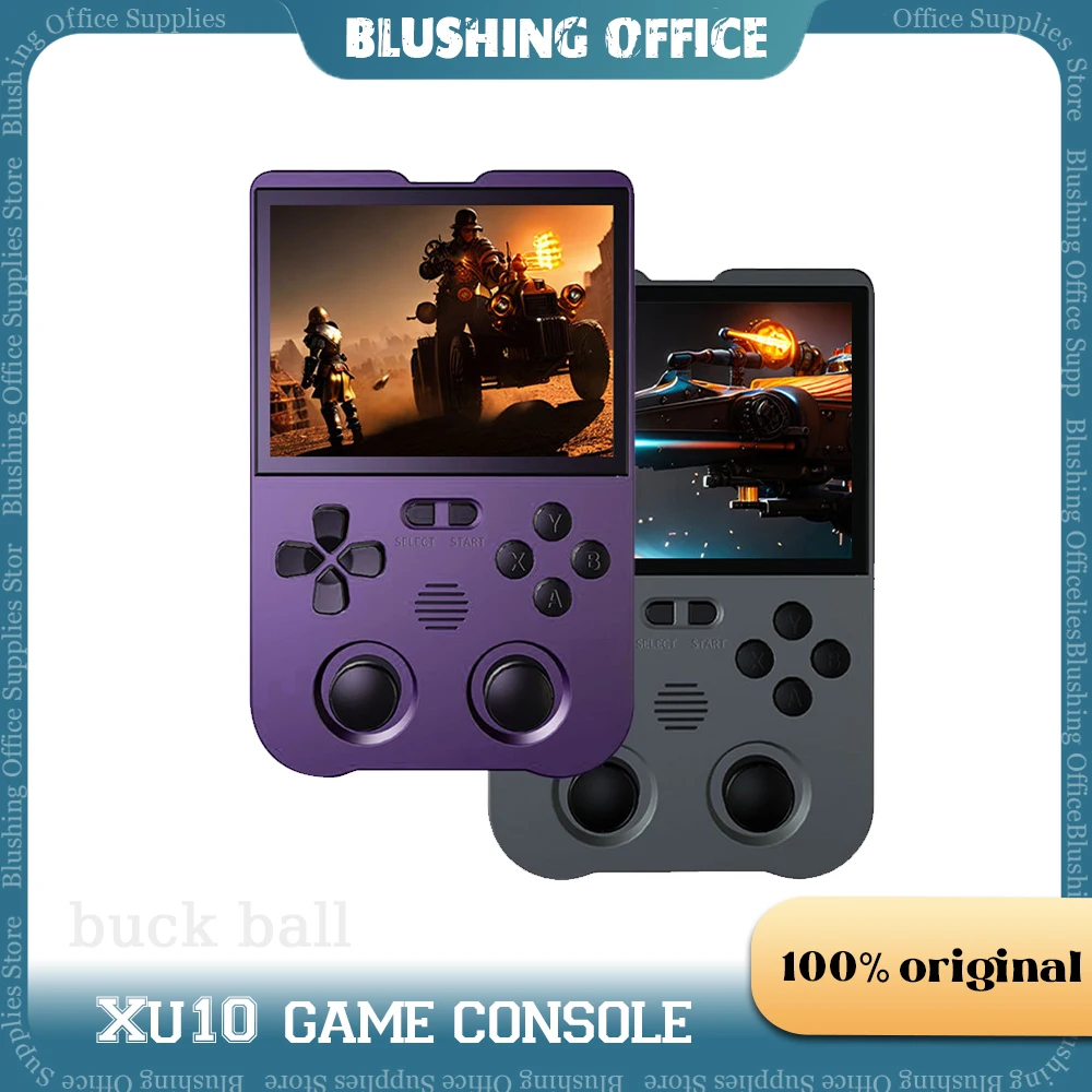 

Xu10 Handheld Retro Game Console 3.5inch IPS Screen Video Game Rk3326s Linux System Console Portable Handheld Rechargeable Games