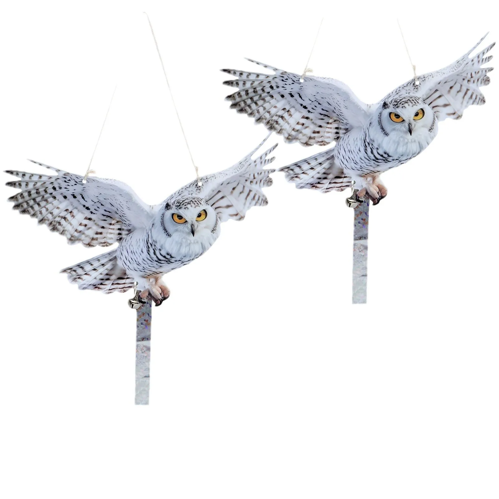 Simulation Bald Eagle Snowy Owl Bird Figurine Animal Model resin ornaments garden statue garden decoration resin statue resin handicraft ornaments resin ornament Outdoor Decor Miniature Garden Decoration Accessories Modern Craft