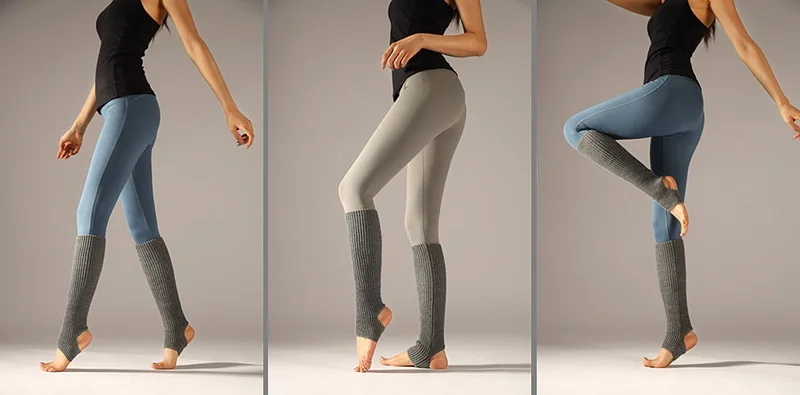 Frauen Beinlinge Winter Mädchen Weibliche Bein Abdeckung Für Gym Fitness y2k Wolle Latin Dance Ballett Yoga Lose Socken Lange Strumpf – Detail 3