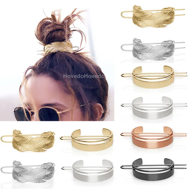 New Alloy Round Top Hairpin Bun Cage Minimalist Bun Holder Cage Hair Stick Girl Hair Accessories Hair Jewelry