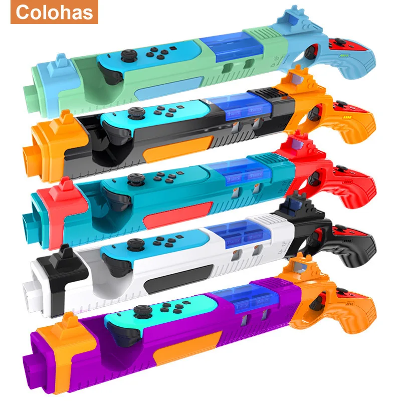 For Nintendo Switch Handgrip Sense Joystick Shooting Gun Controller Gamepad Joypad Disc Card Storage Gaming Accessories For Guns game controller accessories nintendo switch game controller