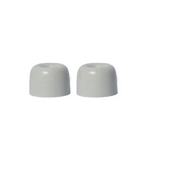 Premium Memory Foam Earphone Cushions - Noise-Isolating Earbud Tips - M-1pair (Light Grey)
