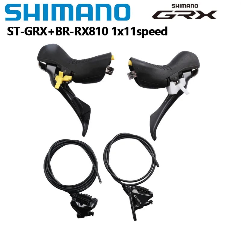 Shimano Grx St-Grx Br-Rx810 St-Rx610 Br-400 1X11 Velocità St + Br Rx810 2 X11 Velocità Freno A Disco Meccanico Bici Da Strada Grx Montaggio Piatto