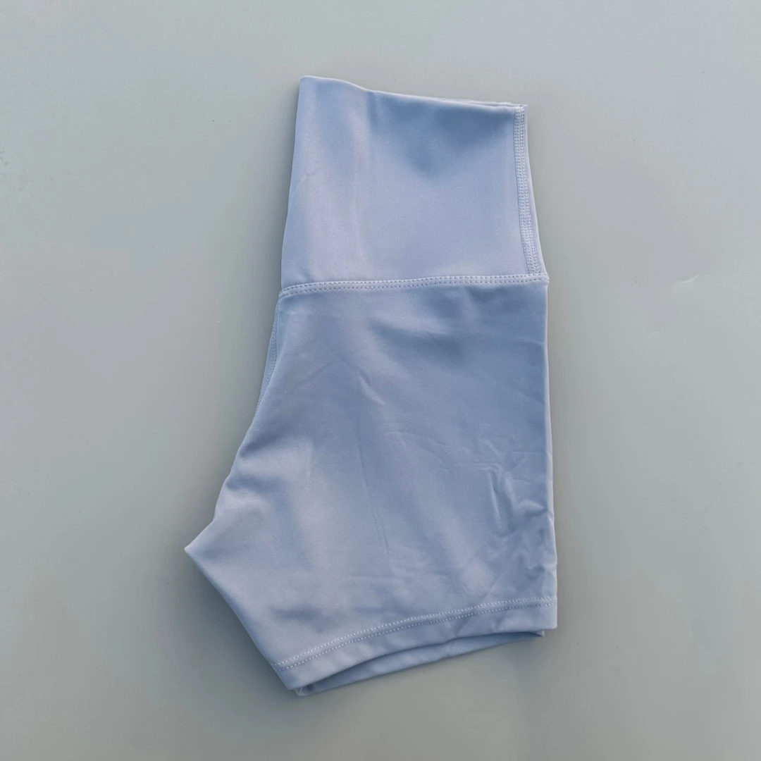 Women's Sexy High Waist Solid Color Yoga Shorts - Soft, Tight, and Perfect