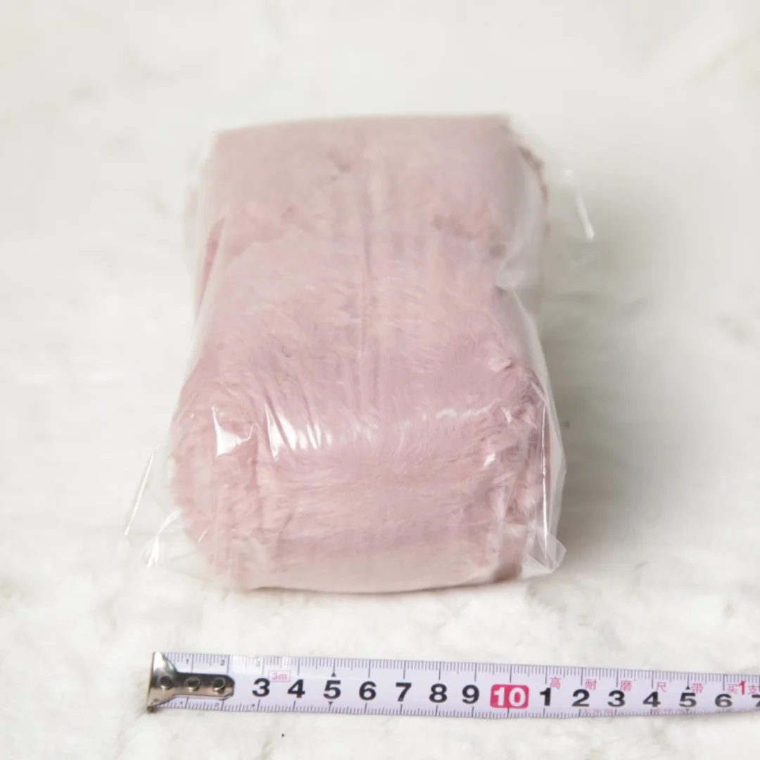 2 Rolls 200 Grams Total Pink Series Soft Eyelash Faux Fur Yarns for Handmade Scarf Accessories and Home Products 4