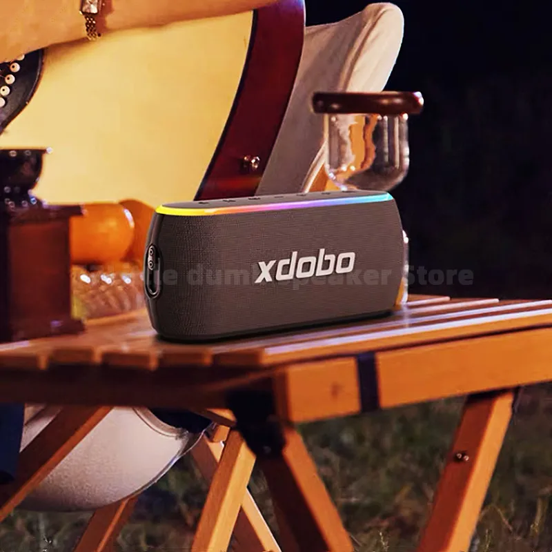 

XDOBOX8 III New High-power 60W IPX7 Waterproof RGB Light Effect Full-frequency Vocal Bass TF TWS Portable Computer Desktop Audio