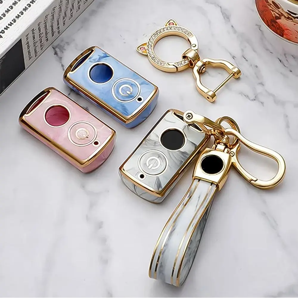 TPU Car Key Case Soft Colorful Key Protective Case for Yamaha Nmax NVX NVX155 XMAX XMAX300 QBIX AEROX JAUNS key case key case cover car key shell