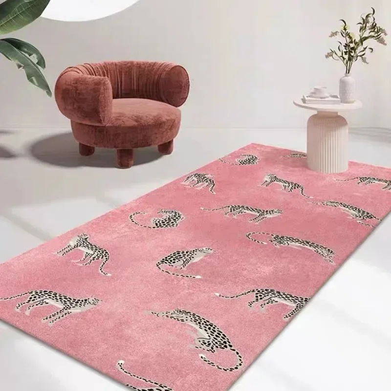 Light Luxury Leopard Living Room Carpet Large Area Home Decoration Coffee Tables Plush Mat Fashion Bedroom Rug ковер Tapis 러그 5