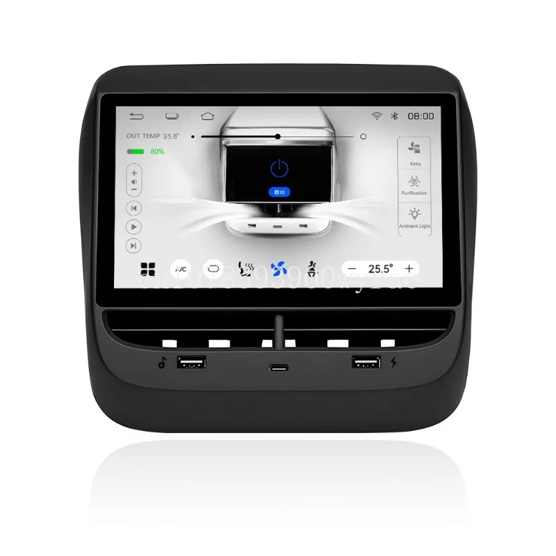 

7'' IPS Screen Multi-function Rear Display Air Conditioner Control Multimedia System.Applicable to Tesla Model 3&Y Accessories